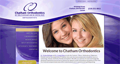 Desktop Screenshot of chathamorthodontics.com